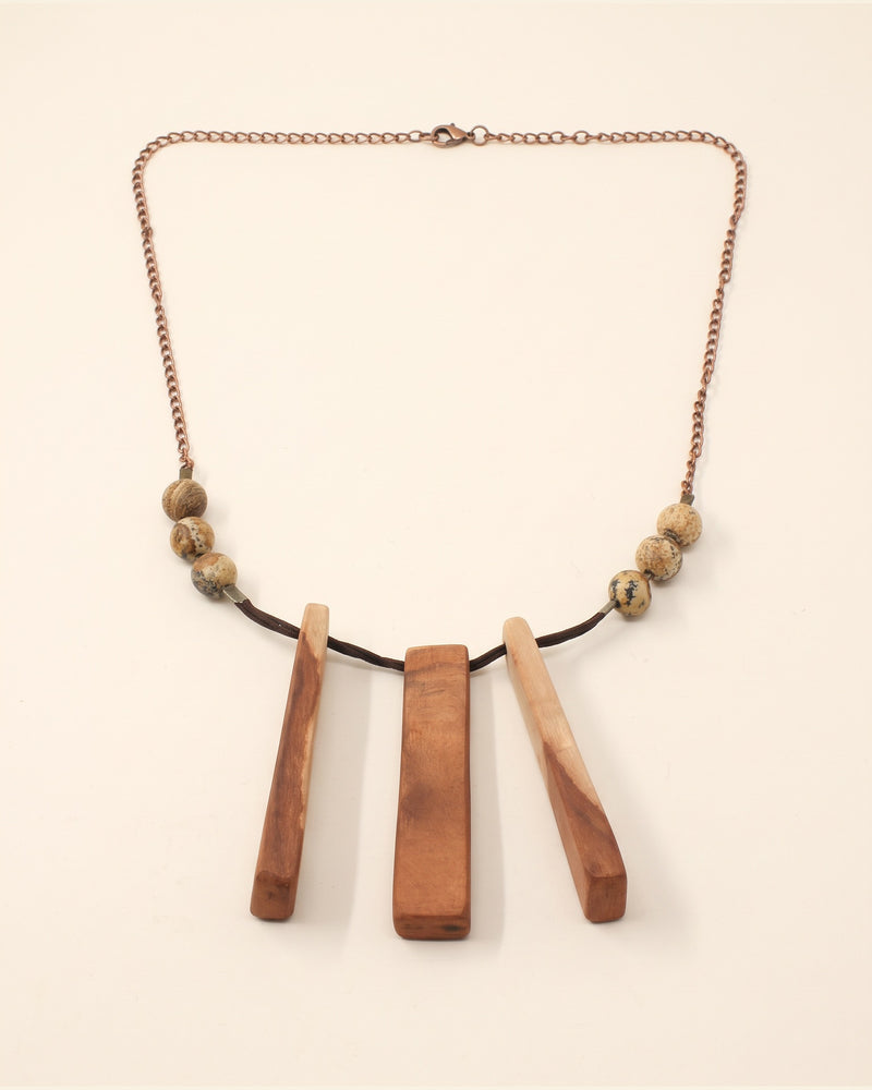 Wood Necklace — Brown, Style I | Choopi Design — packshot