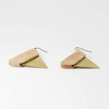 Walnut Wood & Brass Earrings — Handcrafted by Choopi Design | Artisan Jewelry